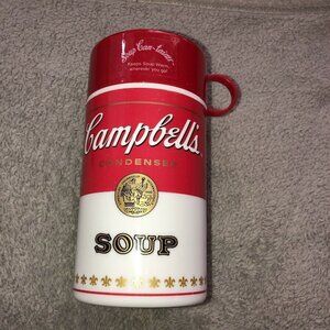 Vintage 1998 Campbell's Soup Thermos Container With Lid